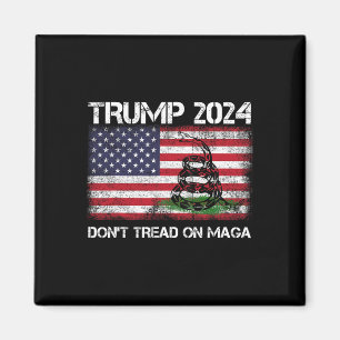 2024 Keine Schlange der amerikanischen Maga-Flagge Magnet