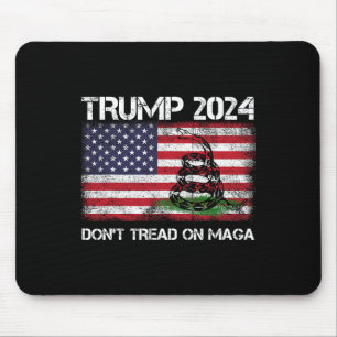 2024 Keine Schlange der amerikanischen Maga-Flagge Mousepad