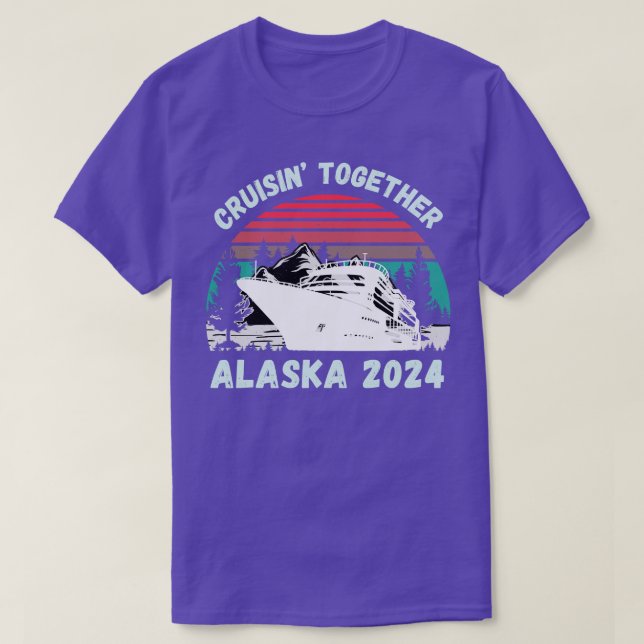 2024 Kreuzfahrt Saison Alaska TShirt (Design vorne)