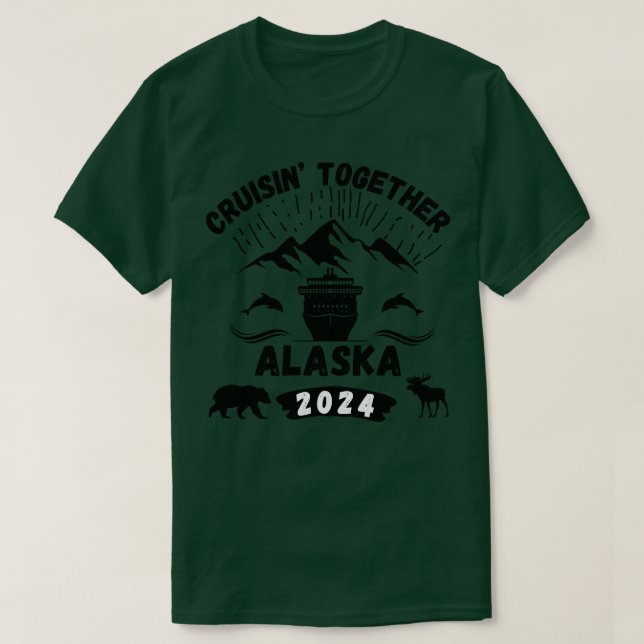 2024 Kreuzfahrt zum Alaska TShirt (Design vorne)