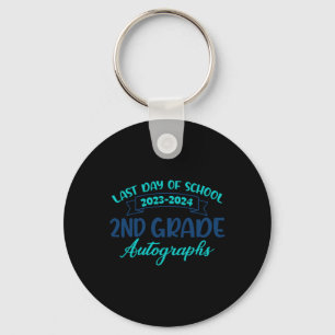 2024 Letzter Tag der Schule Autograph 2nd Grade Gr Schlüsselanhänger