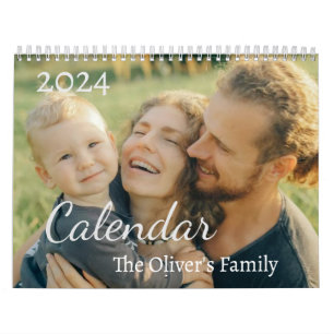2024 Modernes Foto für Ihre Familie Kalender