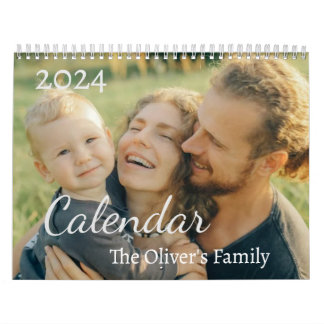 2024 Modernes Foto für Ihre Familie Kalender