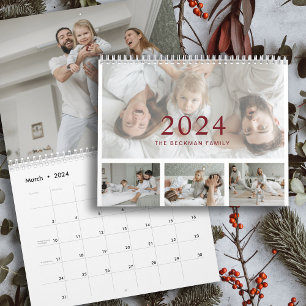 2024 Modernes Foto - Ihre eigene Familie schaffen Kalender