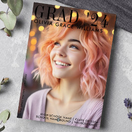 2024 Modernes Magazine Overlay Abschluss Ankündigung