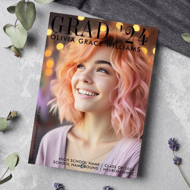 2024 Modernes Magazine Overlay Abschluss Ankündigung (Von Creator hochgeladen)