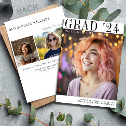 2024 Modernes Minimalistisches Grad-Overlay Ankündigung