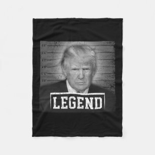 2024 Mugshot Präsident Legend Rettete Amerika Vint Fleecedecke