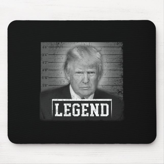 2024 Mugshot Präsident Legend Rettete Amerika Vint Mousepad (Vorne)