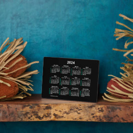 2024 Neon 52 Week ISO Desk Calendar by Janz 12x18 Fotoplatte