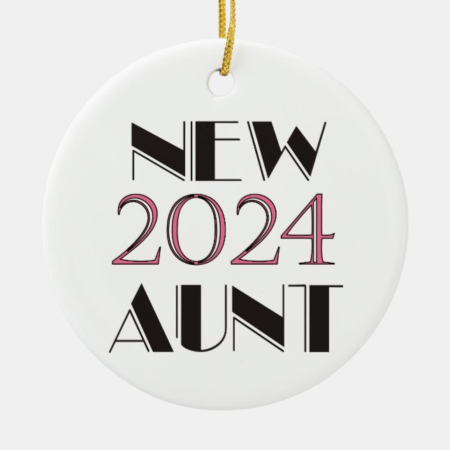 2024 Neue Tante Ornament (Vorne)
