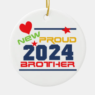 2024 Neues Proud Brother Keepake-Ornament Keramik Ornament