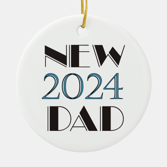 2024 New Dad Ornament (Vorne)