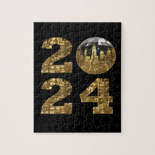 2024 New Years-Ball-NYC Gold- Puzzle