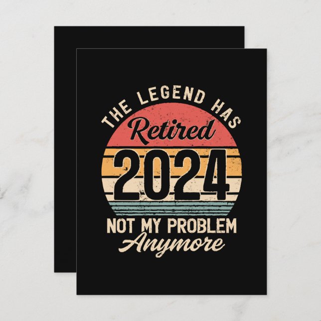 2024 nicht mehr mein Problem Begleitkarte (Vorne/Hinten)