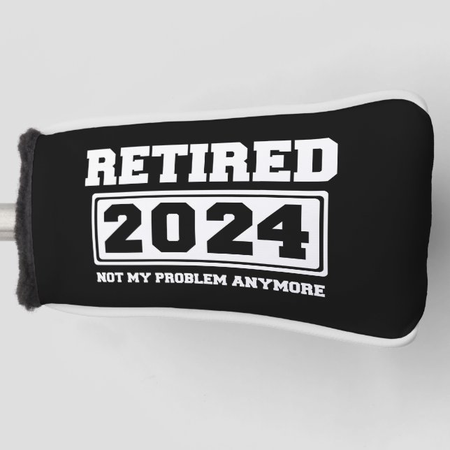 2024 nicht mehr mein Problem Golf Headcover (Vorderseite)