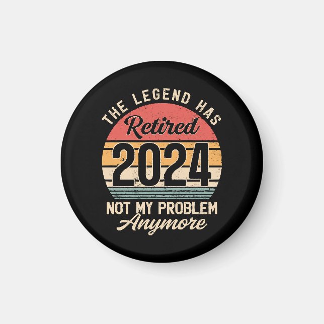 2024 nicht mehr mein Problem Magnet (Vorne)