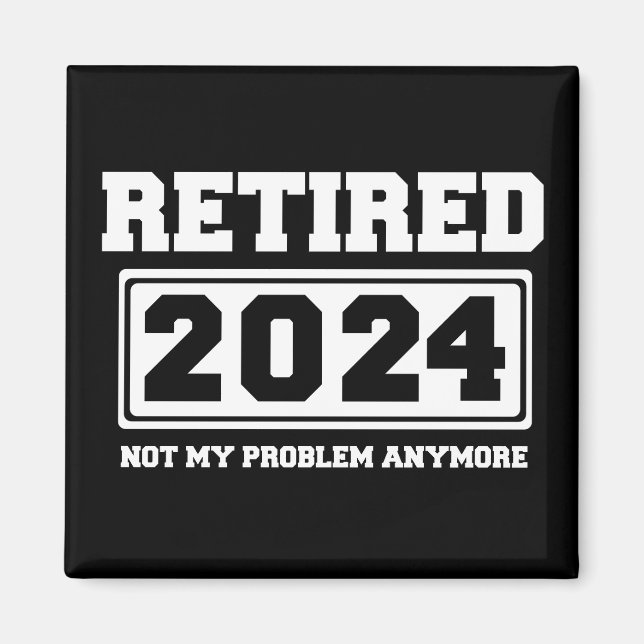 2024 nicht mehr mein Problem Magnet (Vorne)