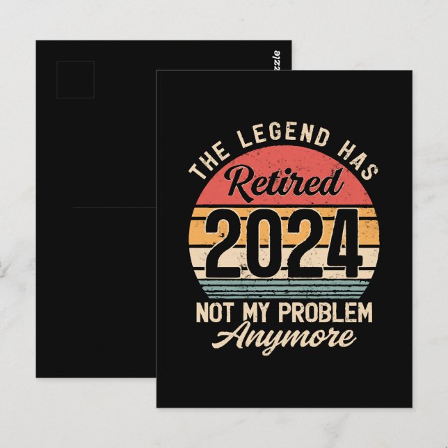 2024 nicht mehr mein Problem Postkarte (Vorne/Hinten)