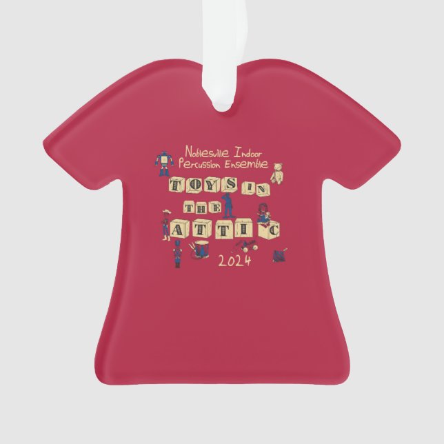 2024 NIPE-Spielzeug im Dachgeschoss Ornament (Vorderseite)