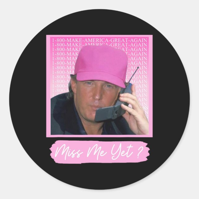 2024 Nope Trump 2024 Wiederwahl Präsident Abstimmu Runder Aufkleber (Vorderseite)