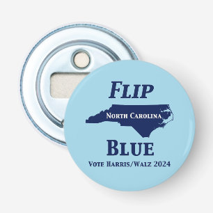 2024 North Carolina Blue gedreht Flaschenöffner