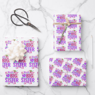 2024 Offiziell - O'Fishally ein großer Schwesterpu Geschenkpapier Set