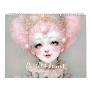 2024 Pastel Clowns Fantasy Art Kalender