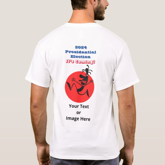 2024 Präsidentschaftswahl, die unter der Leitung v T-Shirt (Rückseite)