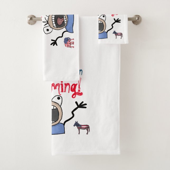 2024 Präsidentschaftswahl, es kommt! Badhandtuch Set (Insitu)