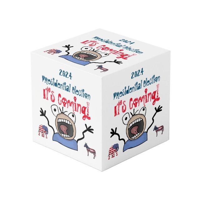 2024 Präsidentschaftswahl, es kommt! Würfel (Vorderseite Schrägansicht)
