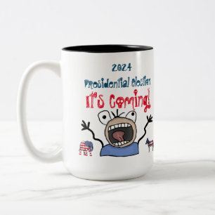 2024 Präsidentschaftswahl, es kommt! Zweifarbige Tasse