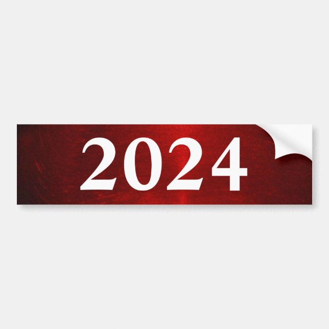 2024 RED AUTOAUFKLEBER (Vorne)