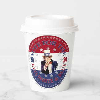 2024 Red Blue Vote for the Red White Blue Uncle S Pappbecher