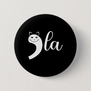 2024 Retro Cat Comma La Kamala Harris für den Präs Button