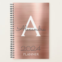 2024 Rose Goldblush-Rosa-Sparkle-Monogramm