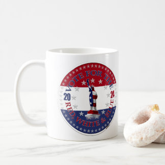 2024 Rot-Blau-Abstimmung für die Blaue Statue in R Kaffeetasse