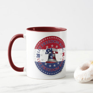 2024 Rot und Blau Lass Freedom Ring Liberty Bell Tasse
