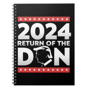 2024 Rückkehr des Don Trump 45 47 US-Präsidenten Notizblock