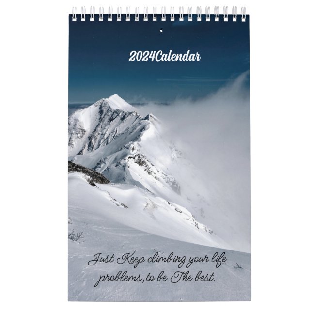 2024 Schneeberge Liebeskalender Kalender (Titelbild)