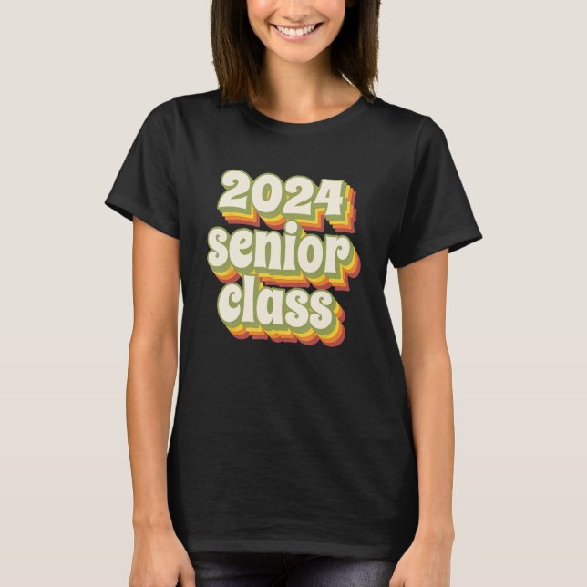 2024 Senior Class Retro T-Shirt (Vorderseite)