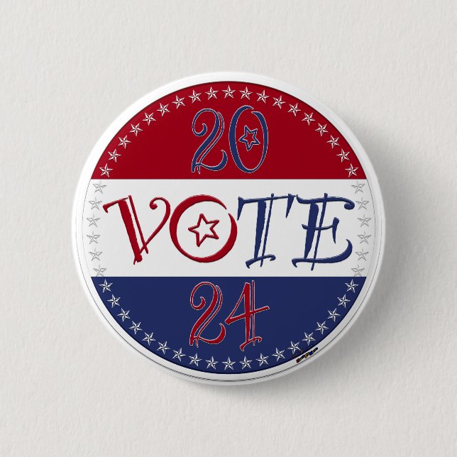 2024 Skript für rote und blaue ABSTIMMUNG Button (Vorderseite)