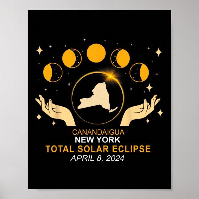 2024 Solar Eclipse 2024 040824 Eclipse Poster (Vorne)