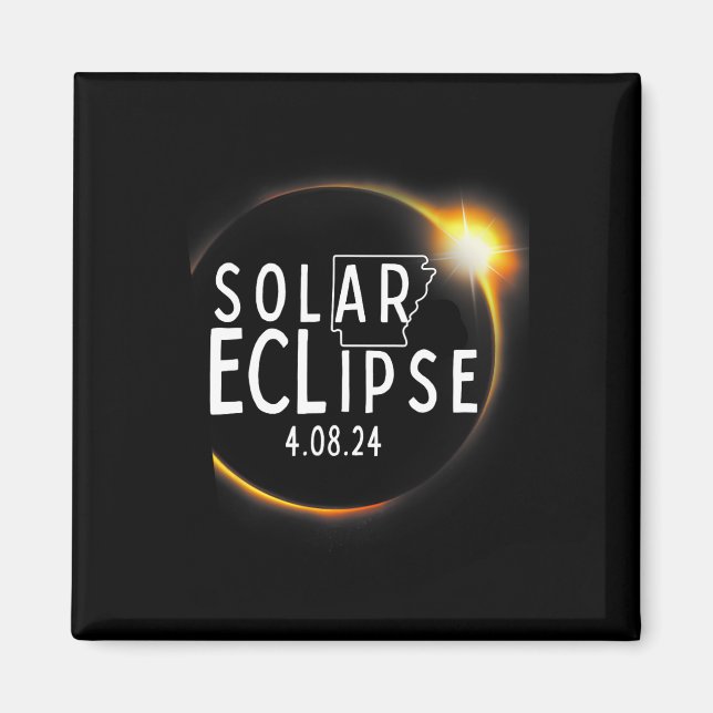 2024 Solar Eclipse Accessories 4,08,24 Totality Magnet (Vorne)