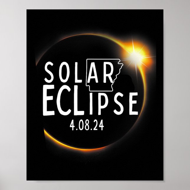2024 Solar Eclipse Accessories 4,08,24 Totality Poster (Vorne)