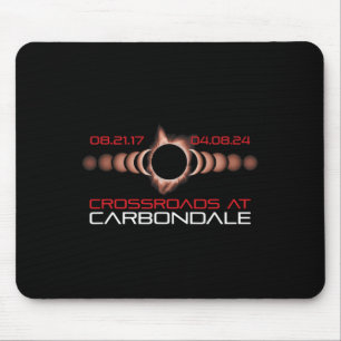 2024 Solar Eclipse Carbondale Illinois Mousepad