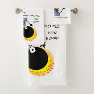 2024 Solar Eclipse Survival Edition Badhandtuch Set