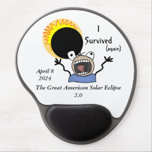 2024 Solar Eclipse Survival Edition Gel Mousepad