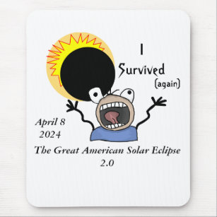 2024 Solar Eclipse Survival Edition Mousepad