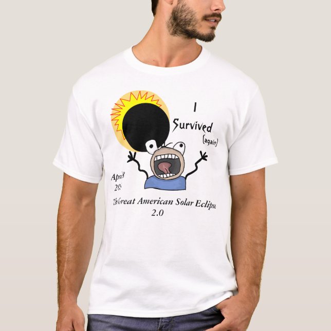 2024 Solar Eclipse Survival Edition T-Shirt (Vorderseite)